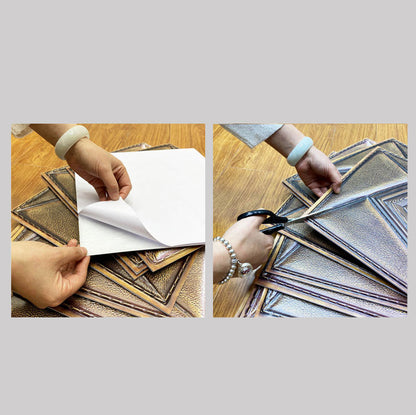 Skorter | 3D Three-Dimensional Panel Wall Beautiful Style Living Room Bedroom Wall Panel (5-Pack)