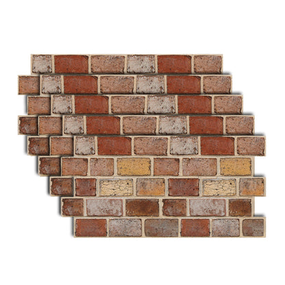 Skorter | Artificial Brick Panel Wall Farmhouse Style Simple Living Room Wall Panel (5-Pack)