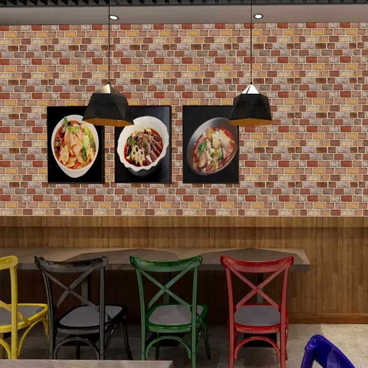 Skorter | Artificial Brick Panel Wall Farmhouse Style Simple Living Room Wall Panel (5-Pack)