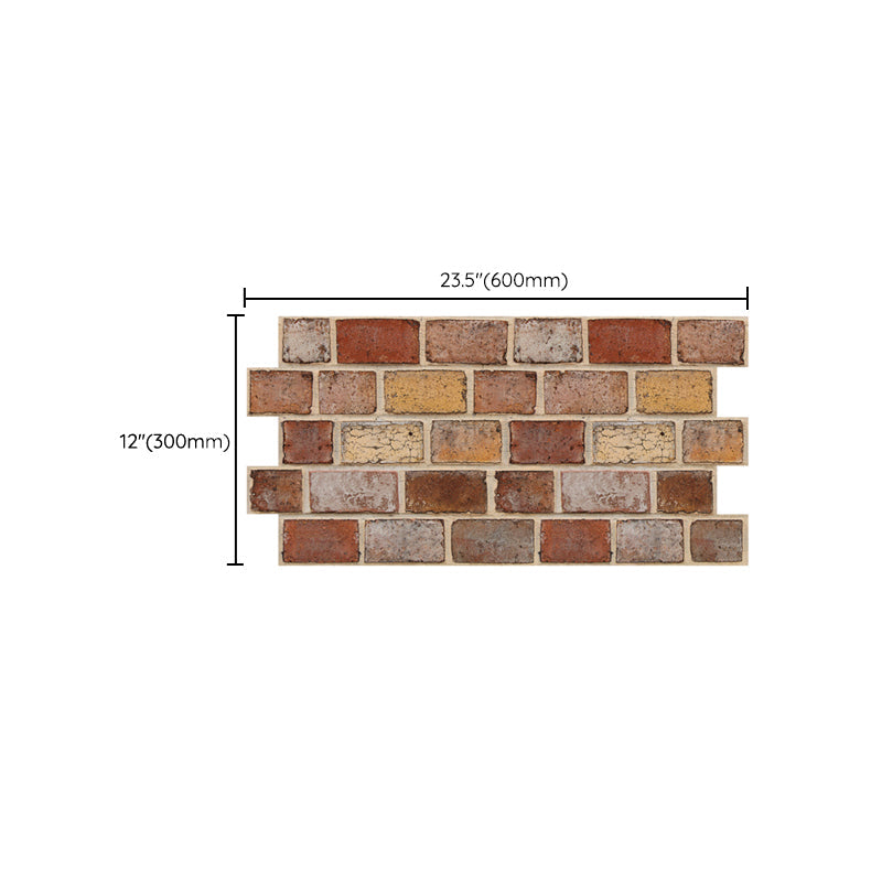 Skorter | Artificial Brick Panel Wall Farmhouse Style Simple Living Room Wall Panel (5-Pack)