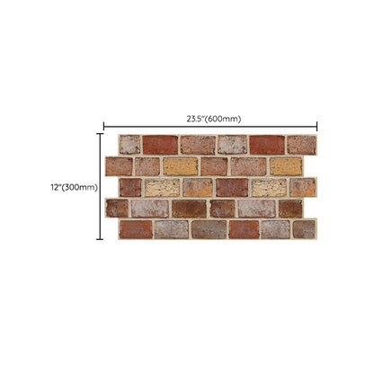 Skorter | Artificial Brick Panel Wall Farmhouse Style Simple Living Room Wall Panel (5-Pack)