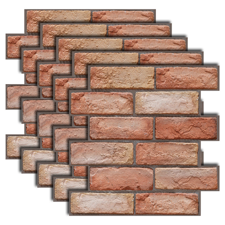 Skorter | Artificial Brick Wall Panel Country House Style Simple Living Living Room Panel Wall (5-Pack)