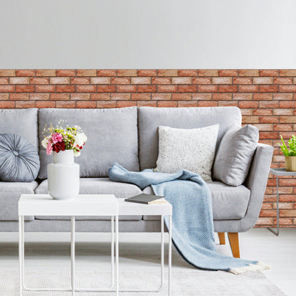 Skorter | Artificial Brick Wall Panel Country House Style Simple Living Living Room Panel Wall (5-Pack)