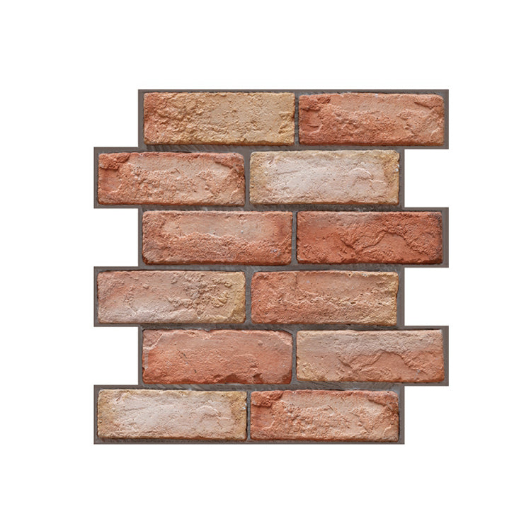 Skorter | Artificial Brick Wall Panel Country House Style Simple Living Living Room Panel Wall (5-Pack)