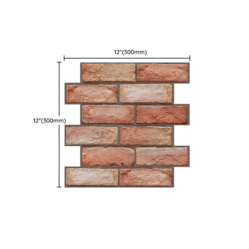 Skorter | Artificial Brick Wall Panel Country House Style Simple Living Living Room Panel Wall (5-Pack)
