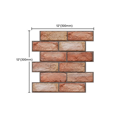 Skorter | Artificial Brick Wall Panel Country House Style Simple Living Living Room Panel Wall (5-Pack)