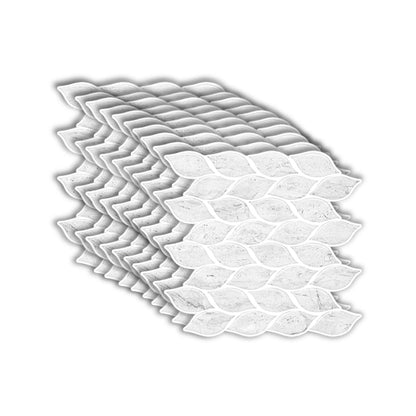 Skorter | 12"x 12" Resin Mosaic Tiles Square Self-Adhesive Tiles for Backsplash & Wall Tile