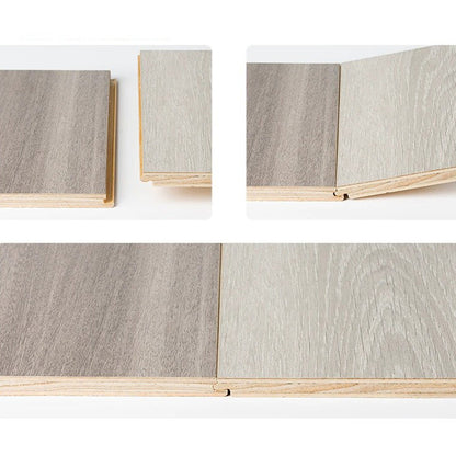 Skorter | 49"x8" width E0 natural solid wood laminate flooring, click-lock, waterproof