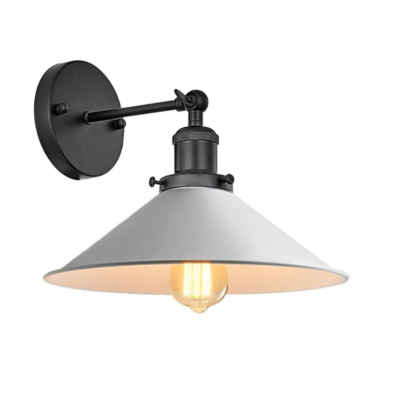 Skorter | White Industrial Vintage Wall Sconce Light