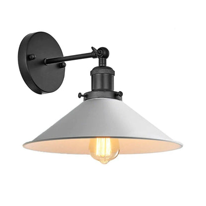 Skorter | White Industrial Vintage Wall Sconce Light