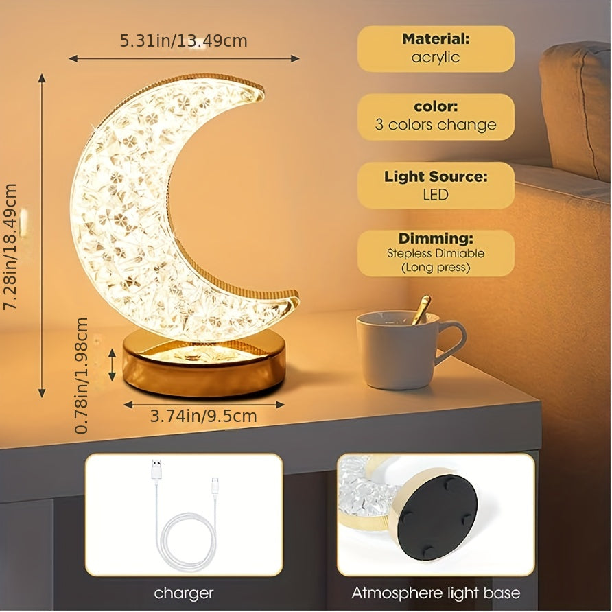 Skorter | SterLamp - Dimmable Crystal Table Lamp with Touch Control