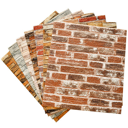 Skorter | 3D Artificial Brick Wall Panel Industrial Style Living Space Wall Plate (Pack of 10)