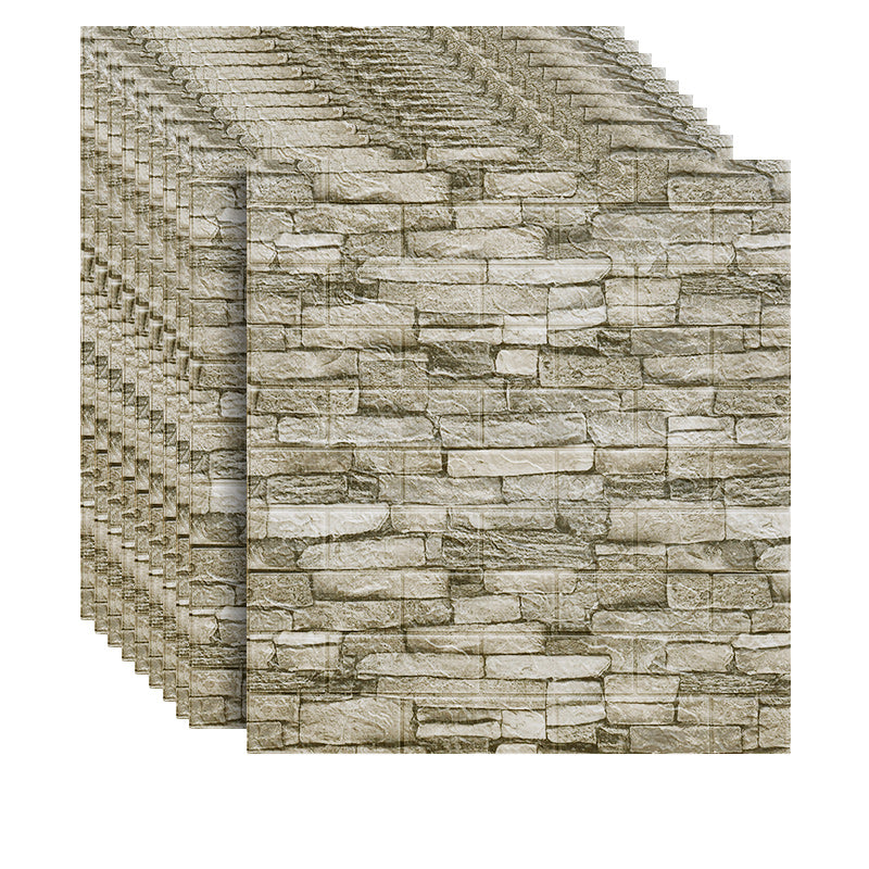 Skorter | 3D Artificial Brick Wall Panel Industrial Style Living Space Wall Plate (Pack of 10)