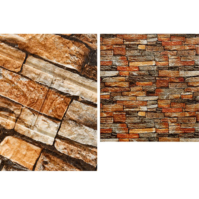 Skorter | 3D Artificial Brick Wall Panel Industrial Style Living Space Wall Plate (Pack of 10)