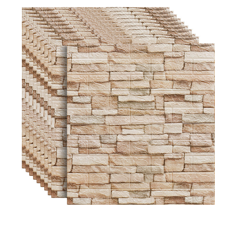 Skorter | 3D Artificial Brick Wall Panel Industrial Style Living Space Wall Plate (Pack of 10)