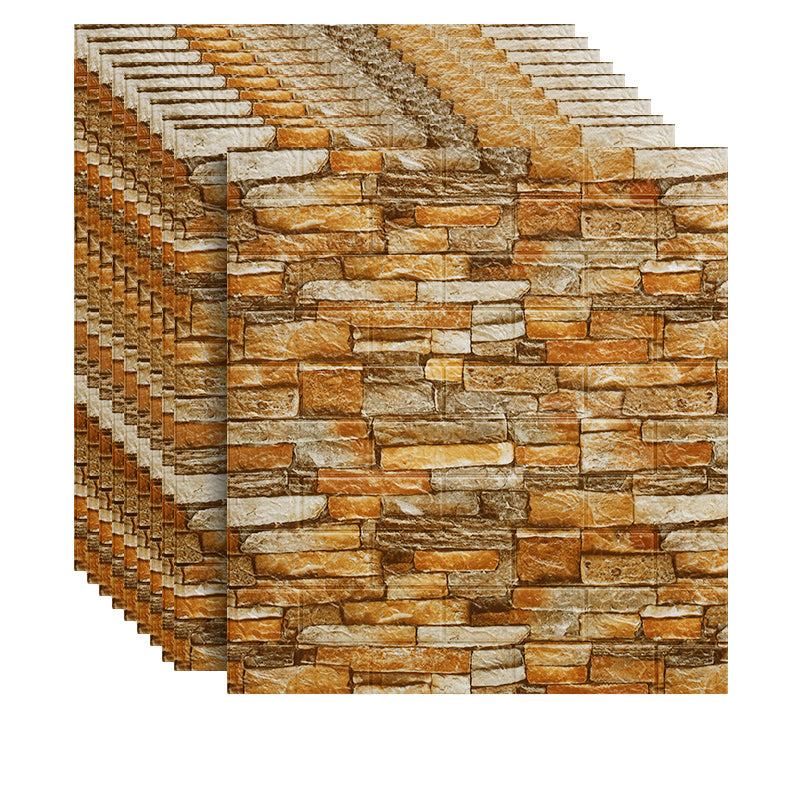 Skorter | 3D Artificial Brick Wall Panel Industrial Style Living Space Wall Plate (Pack of 10)