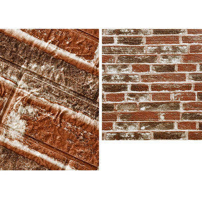 Skorter | 3D Artificial Brick Wall Panel Industrial Style Living Space Wall Plate (Pack of 10)