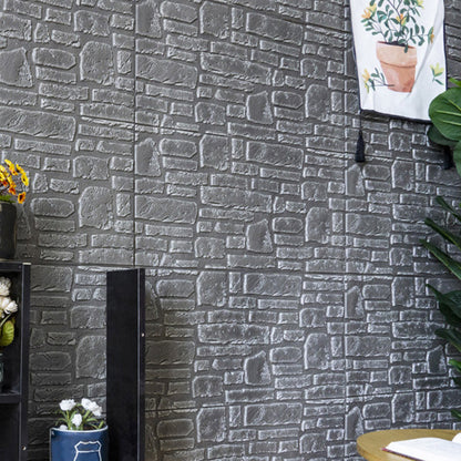 Skorter | 3D Artificial Stone Wall Panel Modern Style Living Room Wall Panel (10-Pack)