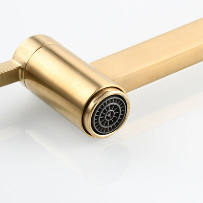 Skorter | Beautiful Wall Mounted Brass Fixtures Stain Resistant Wall Mounted Bathroom Faucet