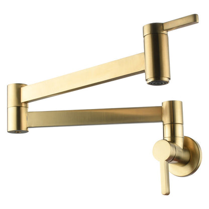Skorter | Beautiful Wall-Mounted Brass Fixtures Stain-Resistant Wall-Mounted Bathroom Faucet