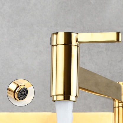 Skorter | Beautiful Wall-Mounted Brass Fixtures Stain-Resistant Wall-Mounted Bathroom Faucet