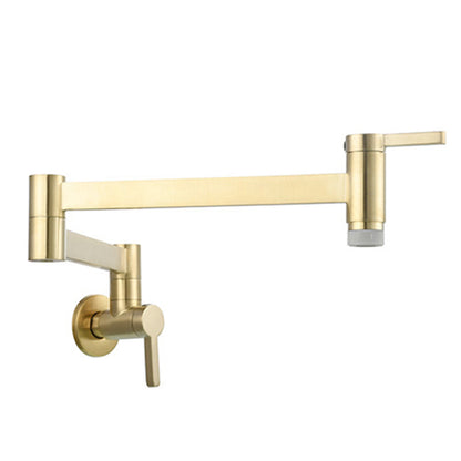 Skorter | Beautiful Wall-Mounted Brass Fixtures Stain-Resistant Wall-Mounted Bathroom Faucet