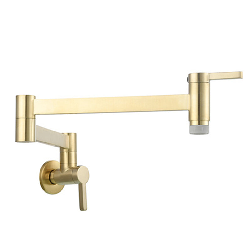Skorter | Beautiful Wall Mounted Brass Fixtures Stain Resistant Wall Mounted Bathroom Faucet