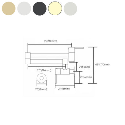 Skorter | Beautiful Wall Mounted Brass Fixtures Stain Resistant Wall Mounted Bathroom Faucet