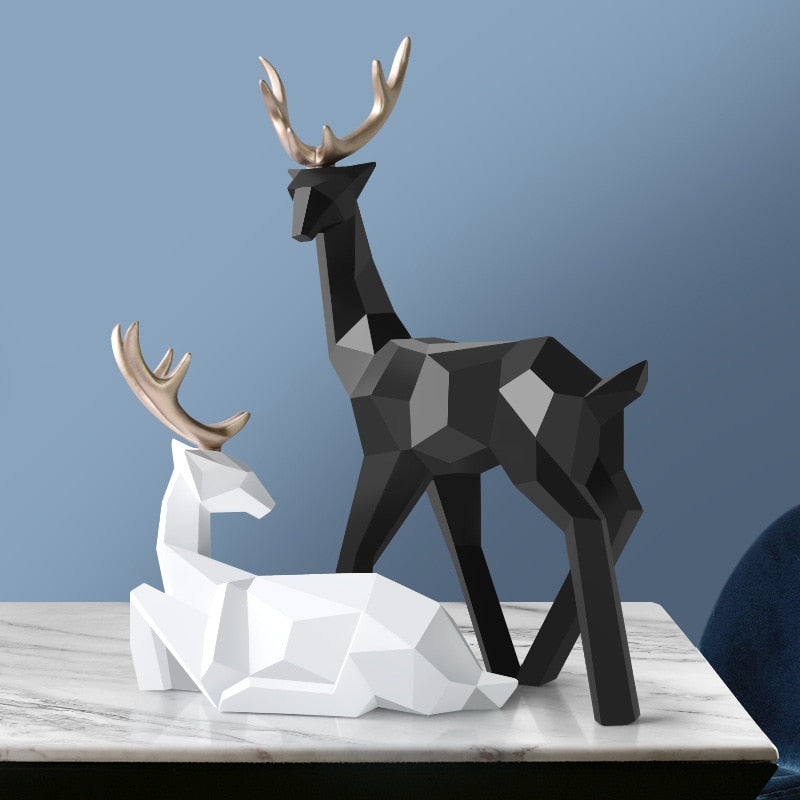 Skorter | Abstract Deer Figures Pair