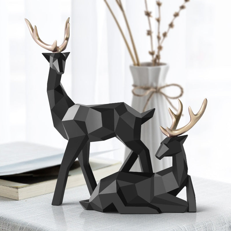 Skorter | Abstract Deer Figures Pair