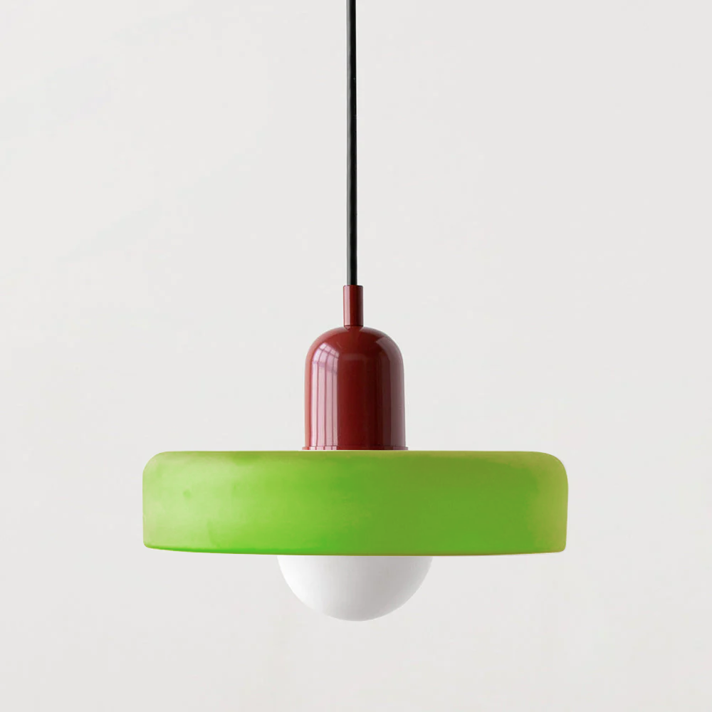 Skorter | Coloured Glass Pendant Light – Elegant Bauhaus-Style Hanging Lamp for Living Room & Dining Area