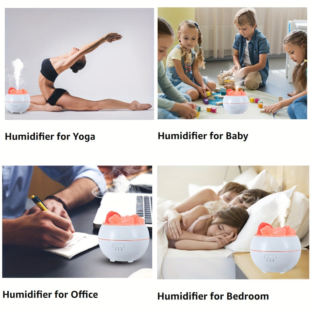 Skorter | Salt lamp diffuser - 3-in-1 essential oil diffuser, Himalayan salt lamps & humidifier