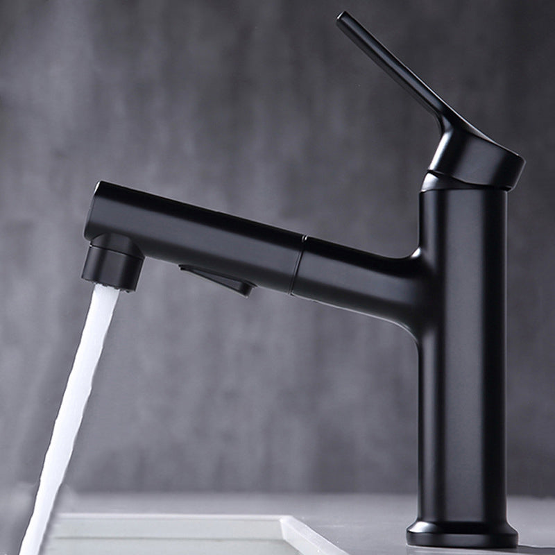 Skorter | Round Vessel Sink Bathroom Faucet Simple Style Faucet with Brass Material