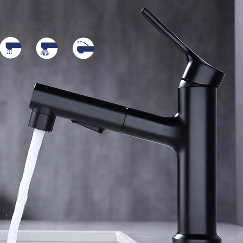 Skorter | Round Vessel Sink Bathroom Faucet Simple Style Faucet with Brass Material