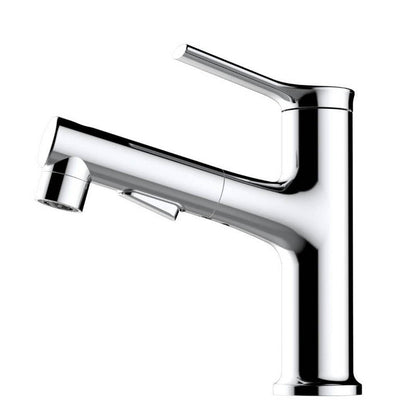 Skorter | Round Vessel Sink Bathroom Faucet Simple Style Faucet with Brass Material