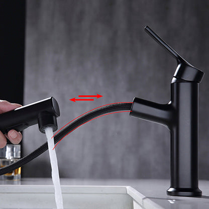 Skorter | Round Vessel Sink Bathroom Faucet Simple Style Faucet with Brass Material