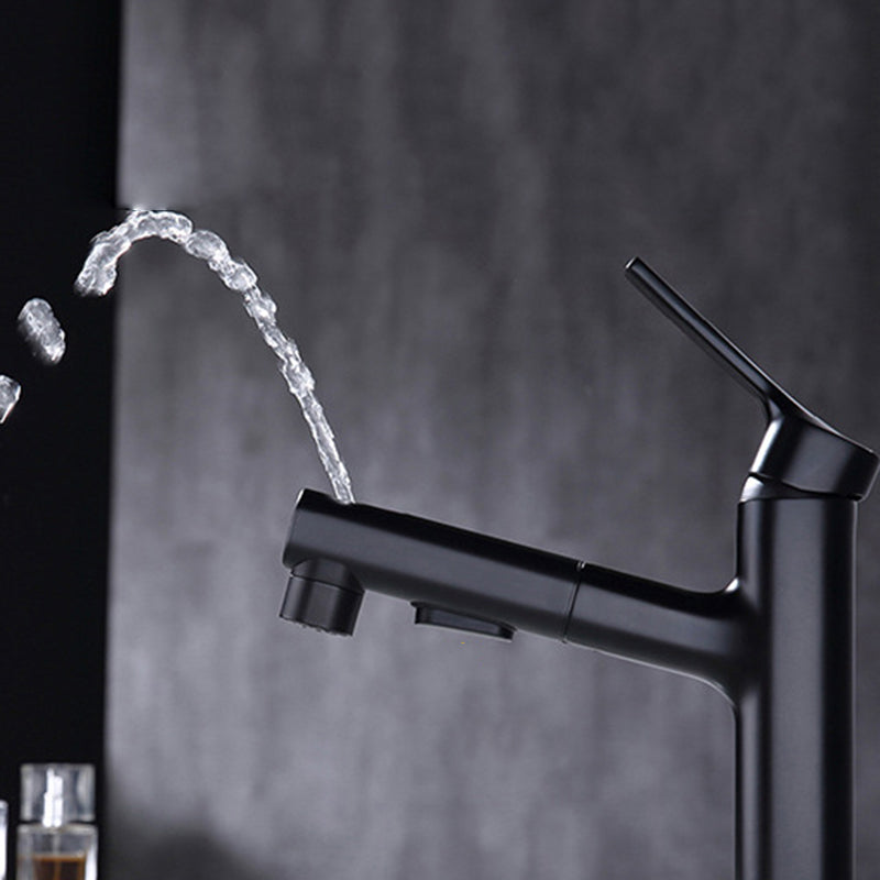 Skorter | Round Vessel Sink Bathroom Faucet Simple Style Faucet with Brass Material