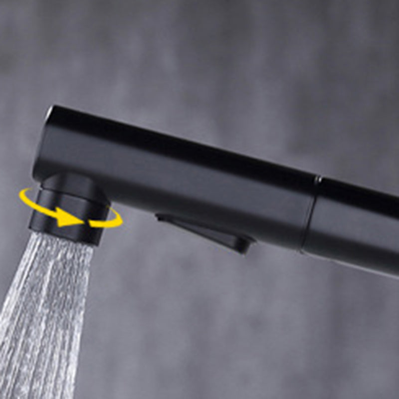 Skorter | Round Vessel Sink Bathroom Faucet Simple Style Faucet with Brass Material