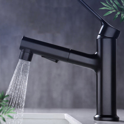 Skorter | Round Vessel Sink Bathroom Faucet Simple Style Faucet with Brass Material