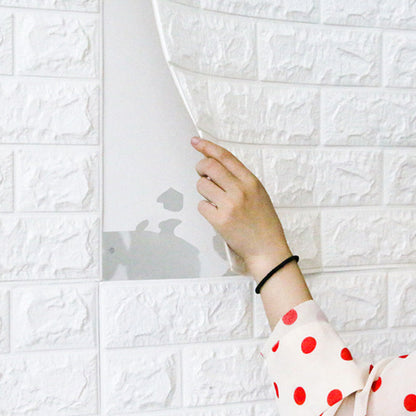 Skorter | 3D Faux-Brick Wall Panel Peel and Press Foam Living Room Waterproof Wall Ceiling