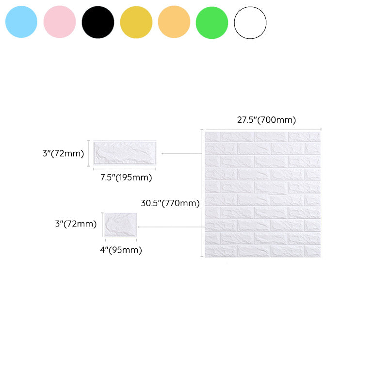 Skorter | 3D Faux-Brick Wall Panel Peel and Press Foam Living Room Waterproof Wall Ceiling