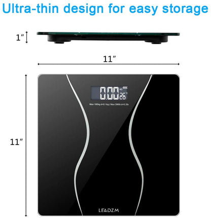 Skorter | 180KG Digital Electronic LCD Body Weight Smart Bathroom Scale 396Lb
