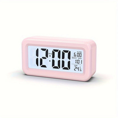 Skorter | Digital Alarm Clock with LCD Screen - Date and Temperature Display