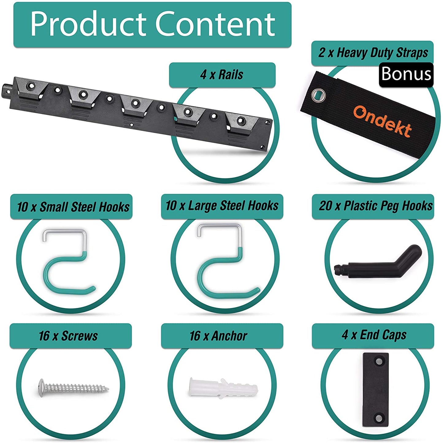 Skorter | 64" Adjustable Garden Storage Wall Mount Stand