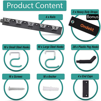 Skorter | 64" Adjustable Garden Storage Wall Mount Stand