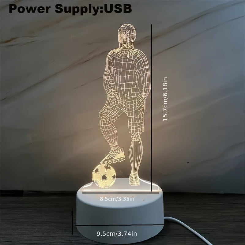 Skorter | SportVisie - 3D LED Soccer Night Lamp, USB Powered