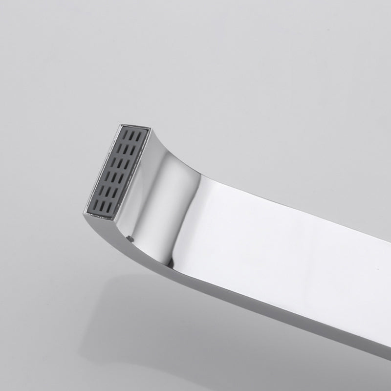 Skorter | Contemporary Wall Mounted Bathroom Faucet Handle Knob Solid Brass Square Faucet