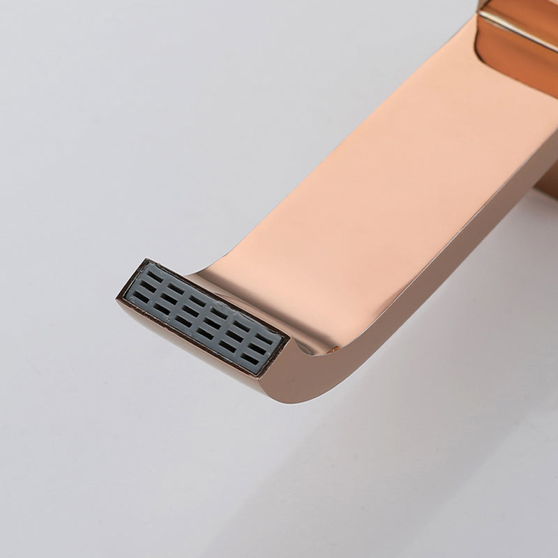 Skorter | Contemporary Wall Mounted Bathroom Faucet Handle Knob Solid Brass Square Faucet