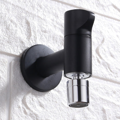 Skorter | Contemporary Wall-Mounted Bathroom Faucet Knob Handle Solid Brass Round Faucet