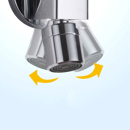 Skorter | Contemporary Wall-Mounted Bathroom Faucet Knob Handle Solid Brass Round Faucet